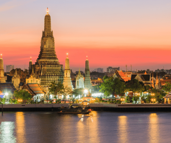 Bangkok, Thailand in sunset