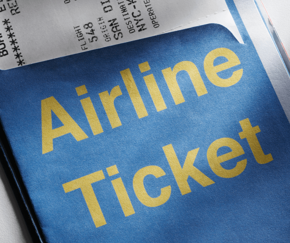 airline ticket